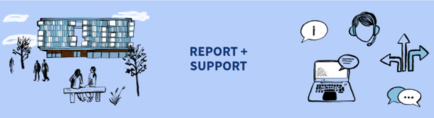 button link to Report and Support (QMUL) web service