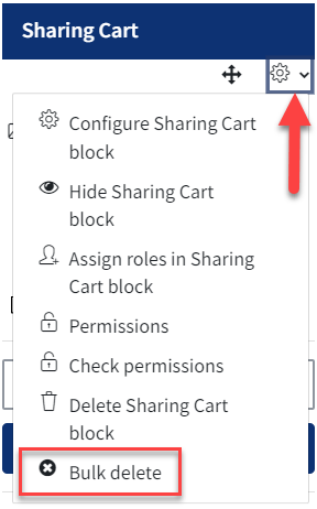 An image of the settings cog and bulk delete button