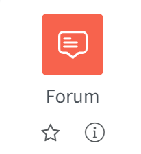 Forum icon from activity picker