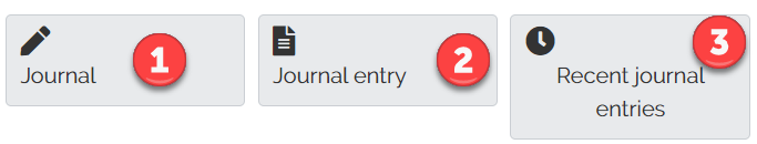 Journal options