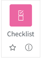 An image of the checklist button