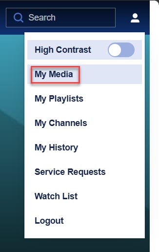 My media button