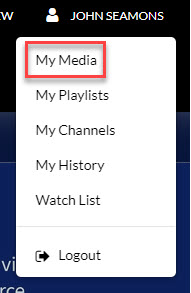 My Media option