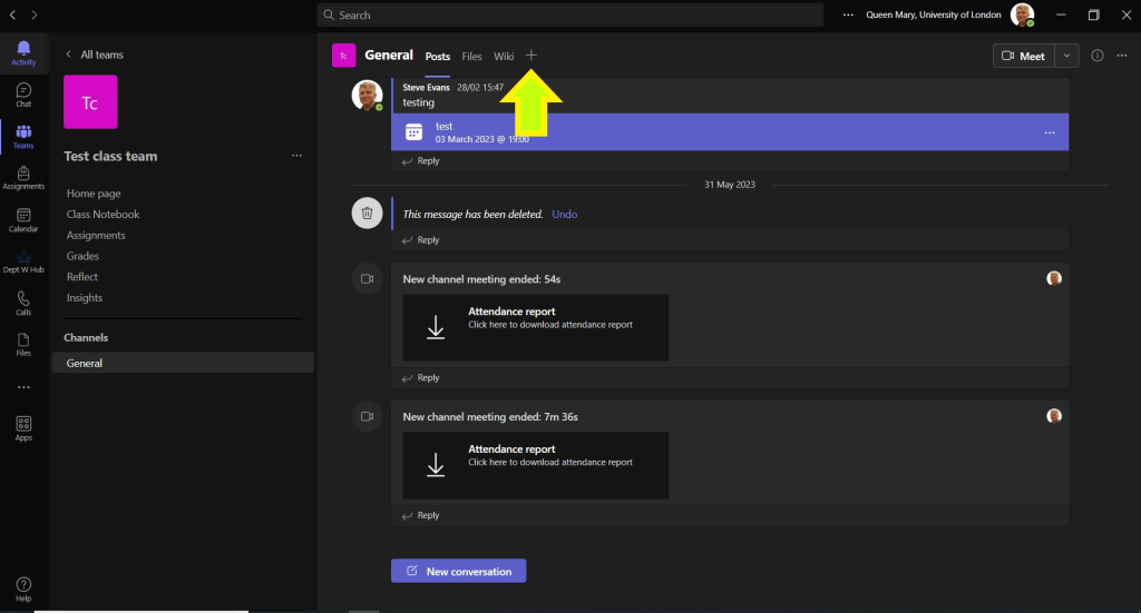 Adding Padlet to a Microsoft Teams channel